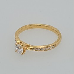 Pre Owned 18ct Diamond Solitaire Ring ZB883
